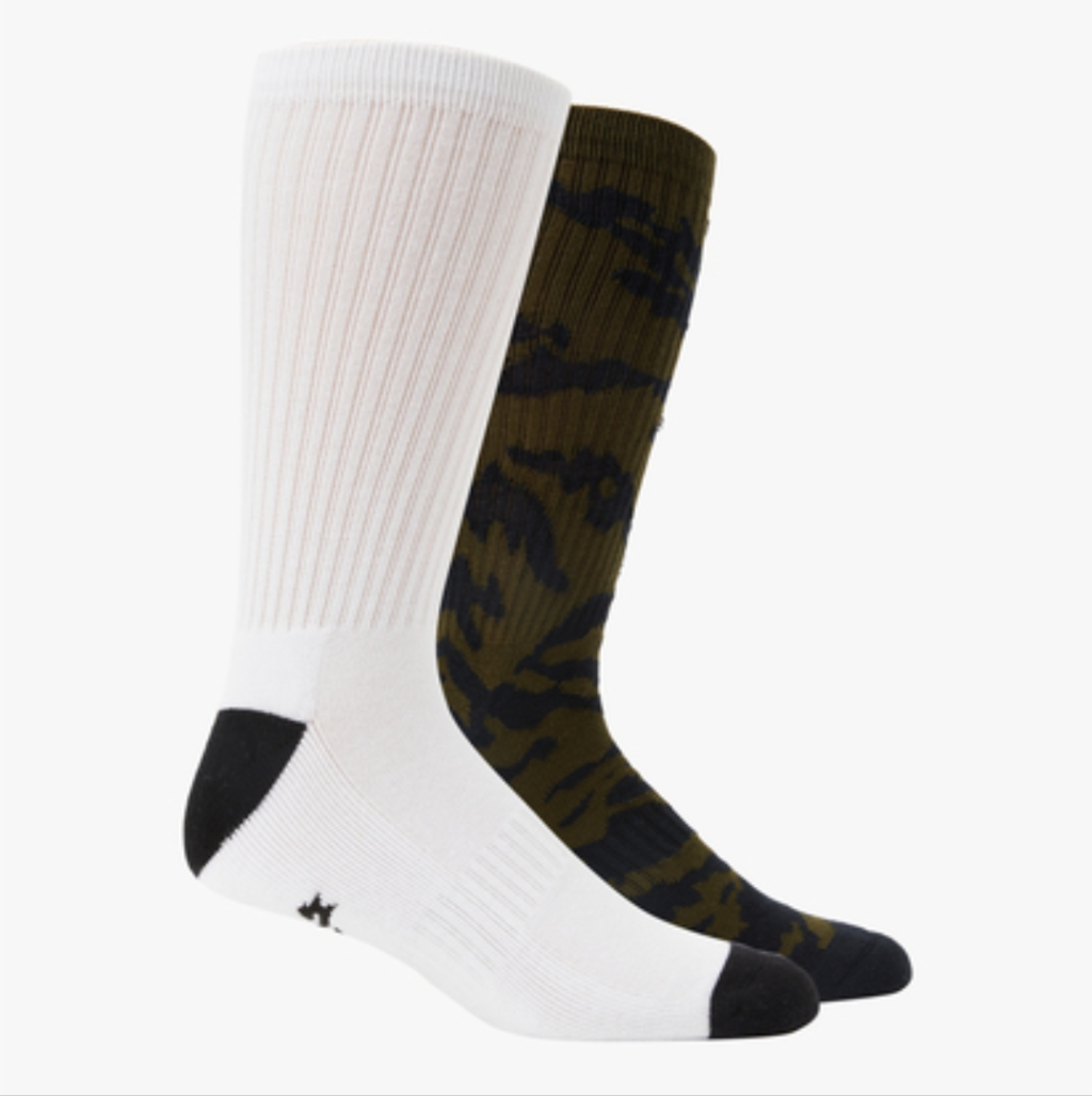 Billabong 2 Pack Crew Socks L 8-12
